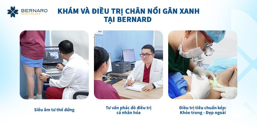 khám và điều trị chân nổi gân xanh hiệu quả tại Bernard