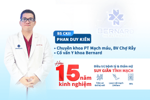 Khám và điều trị suy giãn tĩnh mạch cùng BS CKII. Phan Duy Kiên tại Bernard