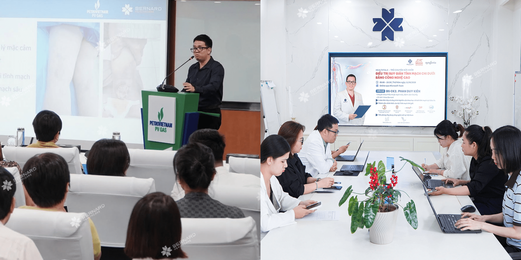 Bernard Healthcare cùng BS CK2. Phan Duy Kiên thực hiện nhiều Health talk dưới hình thức trực tiếp và trực tuyến dành cho doanh nghiệp thuộc nhiều lĩnh vực khác nhau.